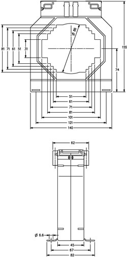 m140100h outline drawing